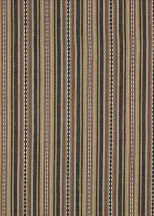 Dalton Stripe Charcoal/Bronze by Mulberry Designer Fabric BOHEMIAN TRAVELS COTTON - 60%;JUTE - 40% India - Horizontal: 9.062 and Vertical: - 53.978 - Swanky Fabrics -