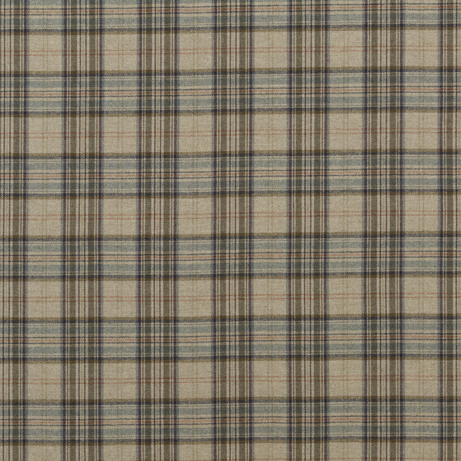Victoria Plaid Soft Jade by G P & J Baker Designer Fabric HISTORIC ROYAL PALACES MERINO WOOL - 50%;WOOL - 50% United Kingdom - Horizontal: 6.501 and Vertical: 7.092 58.706 - Swanky Fabrics -