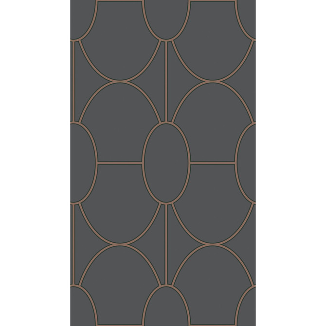 Riviera Charcoal by Cole & Son Designer Wallcovering COLE & SON GEOMETRIC II PAPER - 100% United Kingdom Horizontal: and Vertical: 18 20.5 - Swanky Fabrics -