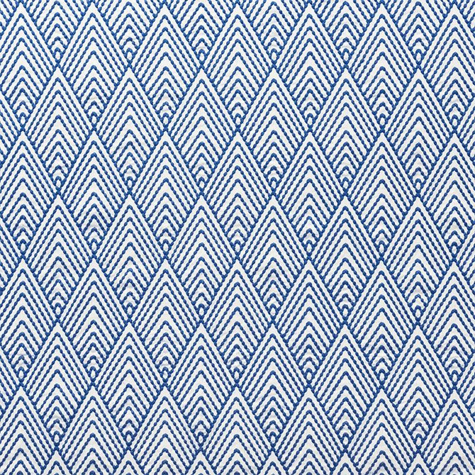 Avila Embroidery Navy 75371 by Schumacher Designer Fabric Nautilus 4.0" - Swanky Fabrics -