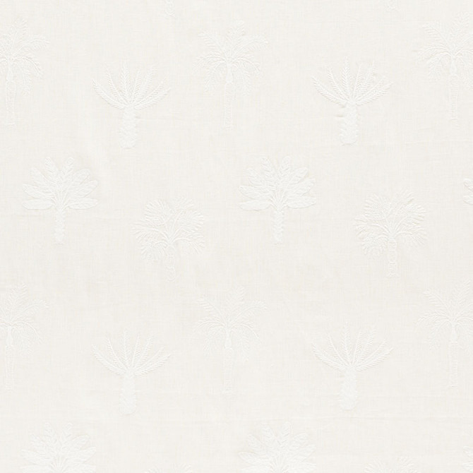 Palmetto Beach Embroidery Ivory 75302 by Schumacher Fabric Schumacher Fabric Palmetto Beach Embroidery Ivory 75302Fabric LINEN 66% INDIA </p><p>Repeat: H: HORZ. 12 3/4" (32CM), V: VERT. 15 1/4" (39CM) 51.5 - Fabric Carolina -