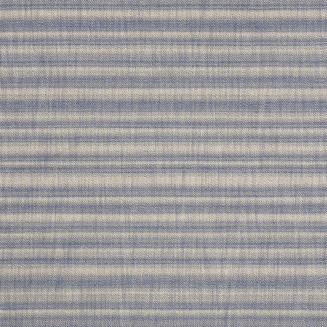 Petra Stripe Indigo 73361 by Schumacher Designer Fabric Au-Naturel 39% Acrylic, 36% Polyester, 19% Viscose, 6% Linen Martindale 50,000 Horizontal: - and Vertical: 23.25 55 - Swanky Fabrics -