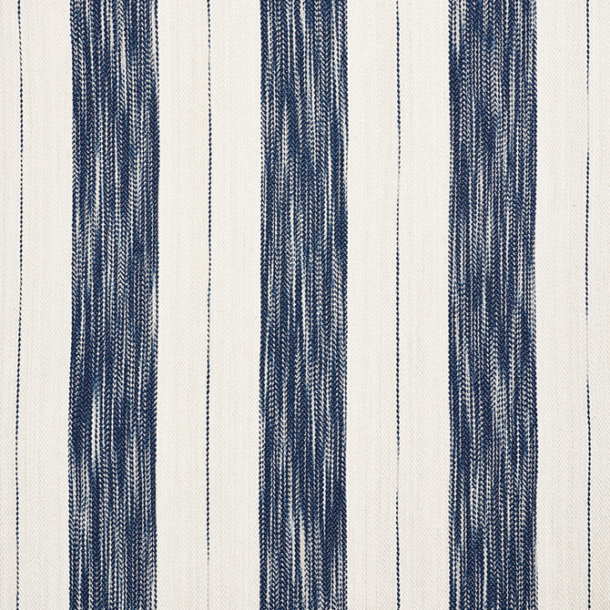 Arroyo Stripe Indigo 73311 by Schumacher Designer Fabric Au-Naturel 100% Cotton Martindale 35,000 Horizontal: 9 and Vertical: - 55 - Swanky Fabrics -