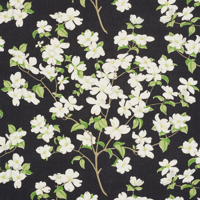 Blooming Branch Black 177412 by Schumacher Fabric Schumacher Fabric Blooming Branch Black 177412Fabric LINEN 100% CHINA </p><p>Repeat: H: HORZ. 54" (137CM) , V: VERT. 27" (69CM) 54 - Fabric Carolina -