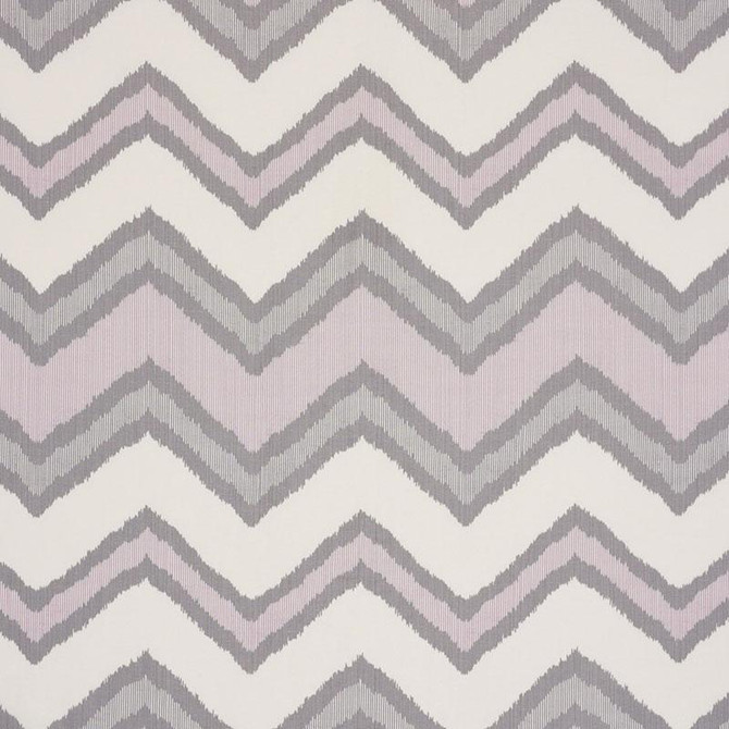 Chevron Ikat Lilac 72632 by Schumacher Designer Fabric Ikat Collection 13.5" - Swanky Fabrics -