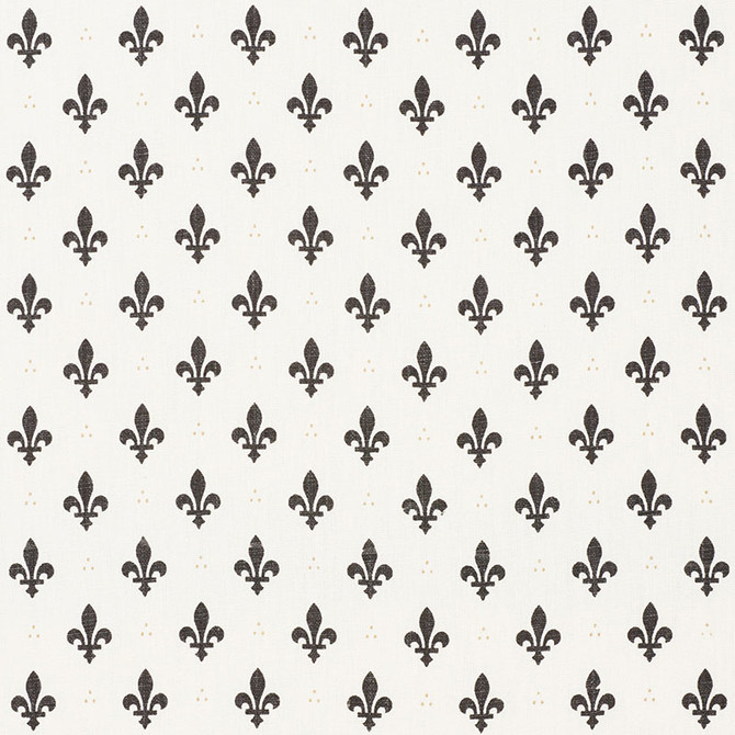 Fleur De Lis Charcoal 176962 by Schumacher Designer Fabric FRENCH REVOLUTION See Sample BELGIUM MEDIUM DUTY </p><p>Repeat: Horizontal: 2" (5CM) and Vertical: 2 1/2" (6CM) 54" (137CM) - Swanky Fabrics -