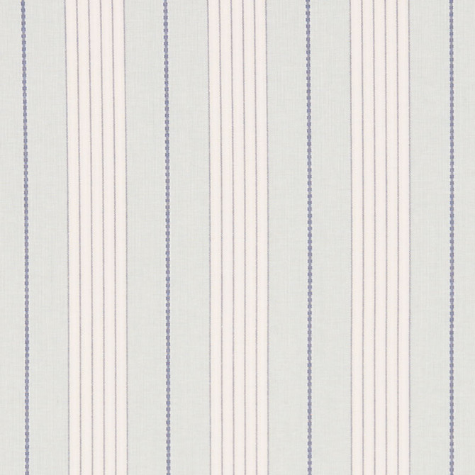 Audrey Stripe Sky 71371 by Schumacher Fabric Schumacher Fabric Audrey Stripe Sky 71371Fabric COTTON 100% INDIA </p><p>Repeat: H: HORZ. 4 3/4" (12CM) , V: 54 - Fabric Carolina -