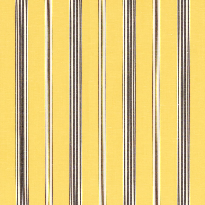 Coco Stripe Yellow 71294 by Schumacher Designer Fabric Essentials-Stripes-Ii 65% Cotton, 35% Linen - Horizontal: 4.5 and Vertical: - 55.75 - Swanky Fabrics -