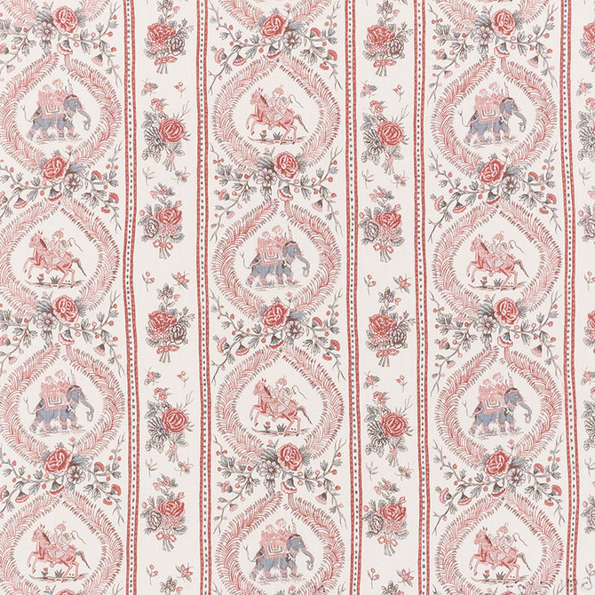 Kandula Multi 176800 by Schumacher Designer Fabric Schumacher-Classics 100% Linen - Horizontal: 18 and Vertical: 12 54.75 - Swanky Fabrics -