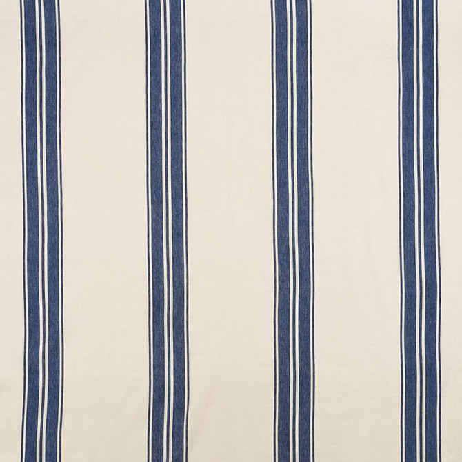 Brentwood Stripe Cobalt 70872 by Schumacher Designer Fabric MARK D. SIKES LINEN 60% COTTON 40% INDIA </p><p>Repeat: Horizontal: 13" (33CM) and Vertical: 52.5 - Swanky Fabrics -