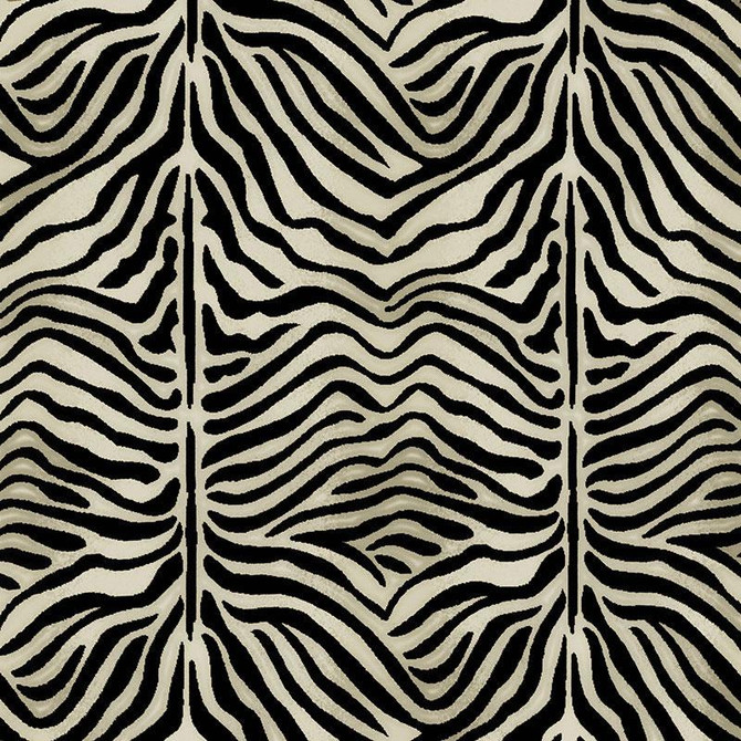 Ze'Bre Pingl Java/Ivory 43492 by Schumacher Designer Fabric Animal Prints & Wovens 25.75" - Swanky Fabrics -