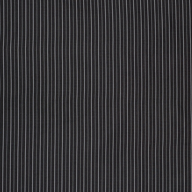 Ostia Stripe Black & White 70891 by Schumacher Designer Fabric Riviera 100% Solution Wyzenbeek 30,000 Horizontal: 1.125 and Vertical: - 60 - Swanky Fabrics -