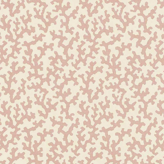 Folly Temple Pink 176121 by Schumacher Designer Fabric Veere Grenney 4.38" - Swanky Fabrics -