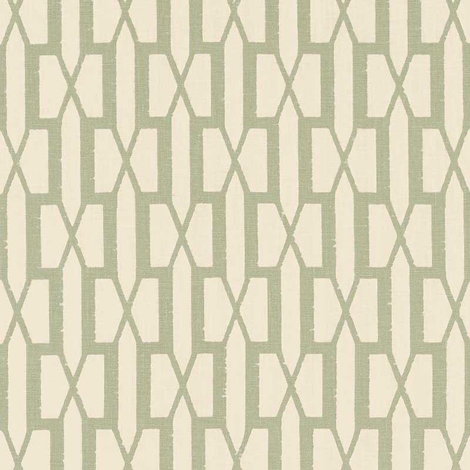 Belvedere Sage 176113 by Schumacher Designer Fabric Veere Grenney 2.88" - Swanky Fabrics -