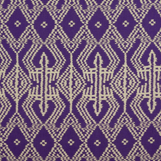 Asaka Ikat Violet 176091 by Schumacher Fabric Schumacher Fabric Asaka Ikat Violet 176091Fabric LINEN 100% ITALY </p><p>Repeat: H: HORZ. 13 3/8" (34CM) , V: VERT. 28 3/8" (72CM) 53.5 - Fabric Carolina -