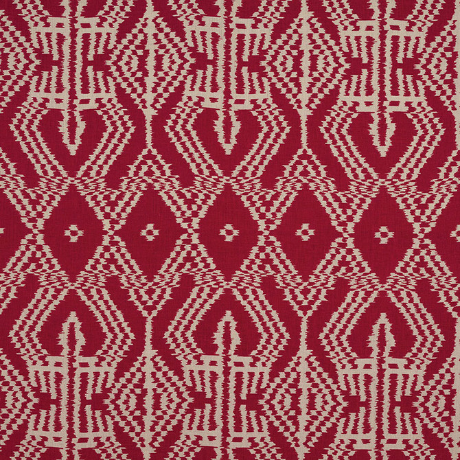 Asaka Ikat Red 176090 by Schumacher Fabric Schumacher Fabric Asaka Ikat Red 176090Fabric LINEN 100% ITALY </p><p>Repeat: H: HORZ. 13 3/8" (34CM) , V: VERT. 28 3/8" (72CM) 53.5 - Fabric Carolina -
