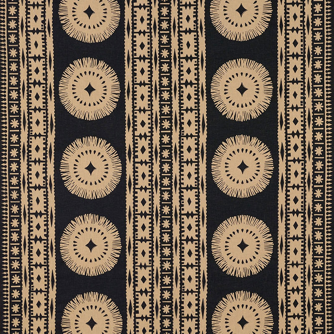 Bora Bora Print Lava Black 175840 by Schumacher Fabric Schumacher Fabric Bora Bora Print Lava Black 175840Fabric LINEN 100% INDIA </p><p>Repeat: H: HORZ. 52" (132CM) , V: VERT. 24 1/2" (62CM) 52.375 - Fabric Carolina -