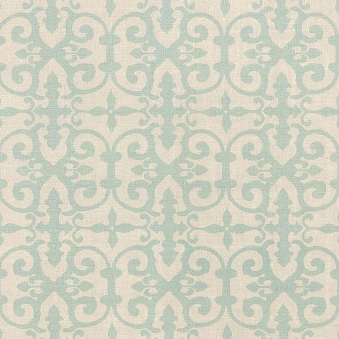 Ferne Park Aqua FERN003 by Schumacher Designer Fabric VEERE GRENNEY I LINEN 100% UNITED KINGDOM MARTINDALE 25,000 </p><p>Repeat: Horizontal: 8" (20CM) and Vertical: 8" (20CM) 47 - Swanky Fabrics -