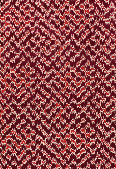 Serenissimo Velvet Rouge 68672 by Schumacher Designer Fabric Chroma 100% Viscose Martindale 40,000 Horizontal: 13.375 and Vertical: 13 53.5 - Swanky Fabrics -