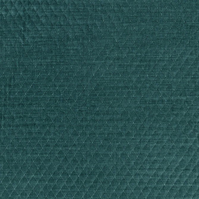 Paley Quilted Velvet Peacock 66924 by Schumacher Designer Fabric CHROMA See Sample ITALY HEAVY DUTY </p><p>Repeat: Horizontal: 1" (3CM) and Vertical: 1 1/2" (4CM) 55" WIDE (140CM) - Swanky Fabrics -