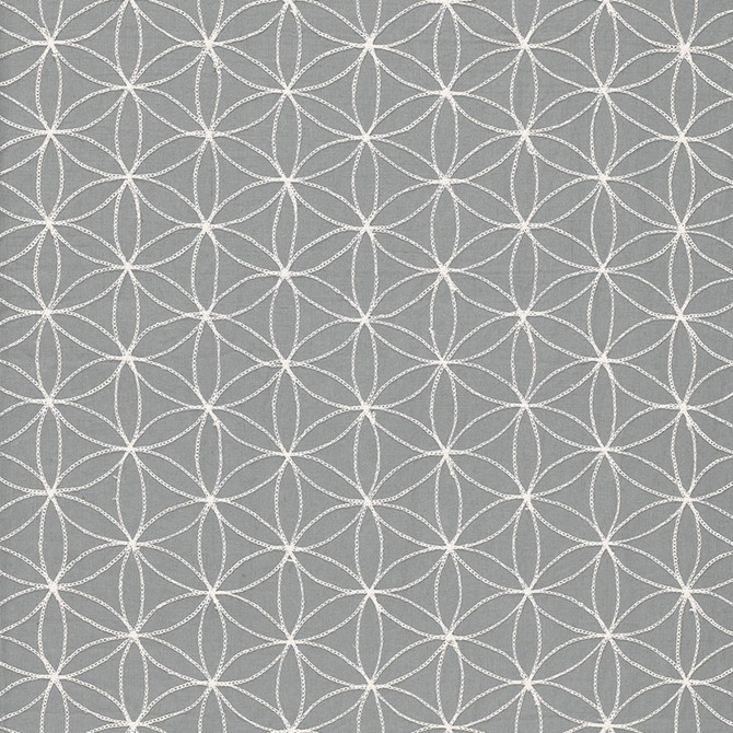 Kaleidoscope Smoke 67210 by Schumacher Designer Fabric AU NATUREL 2 See Sample INDIA . </p><p>Repeat: Horizontal: 5 1/4" (13CM) and Vertical: 3" (8CM) 52" WIDE (132CM) - Swanky Fabrics -