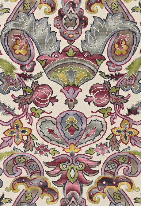 Mataura Linen Print Tapestry 175082 by Schumacher Designer Fabric Classic-Prints 100% Linen - Horizontal: 26.75 and Vertical: 35.875 53.5 - Swanky Fabrics -