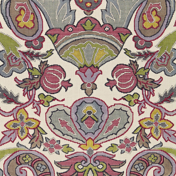 Mataura Linen Print Tapestry 175082 by Schumacher Designer Fabric CLASSIC PRINTS S12 LINEN 100% FRANCE </p><p>Repeat: Horizontal: 26 3/4" (68CM) and Vertical: 35 7/8" (91CM) 53.5 - Swanky Fabrics -