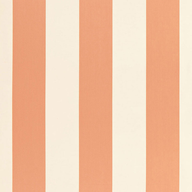 Beaufort Awning Stripe Peche 66043 by Schumacher Designer Fabric SEA ISLAND STRIPES See Sample INDIA . </p><p>Repeat: Horizontal: 8 3/4" (22CM) and Vertical: - 53 1/2" WIDE (136CM) - Swanky Fabrics -