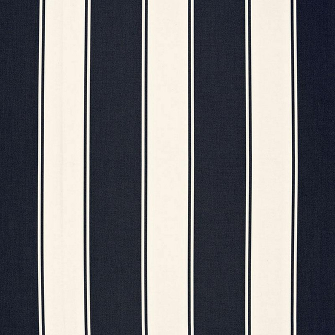 Cannes Awning Stripe Denim 65892 by Schumacher Designer Fabric Cote D'Azur 9.0" - Swanky Fabrics -