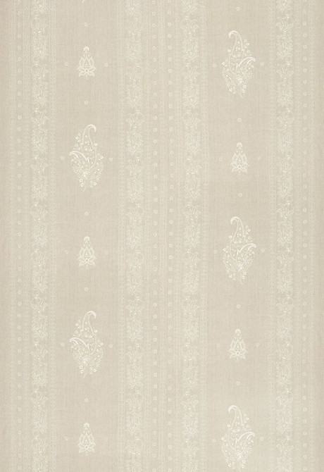 Jaipur Linen Embroidery Flax 65800 by Schumacher Designer Fabric Martyn-Lawrence-Bullard 89% Linen, 11% Viscose Wyzenbeek 23,000 Horizontal: 12.5 and Vertical: 30.5 50 - Swanky Fabrics -