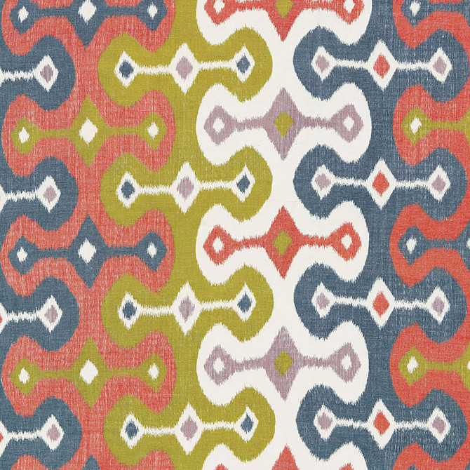 Darya Ikat Caravan 174830 by Schumacher Fabric Schumacher Fabric Darya Ikat Caravan 174830Fabric COTTON 55% INDIA </p><p>Repeat: H: HORZ. 26 1/2" (67CM) , V: VERT. 15 1/4" (39CM) 53 - Fabric Carolina -