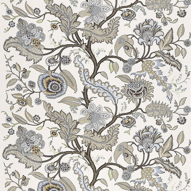 Sinhala Linen Print Stone 174813 by Schumacher Designer Fabric OTTOMAN CHIC LINEN 100% SWITZERLAND </p><p>Repeat: Horizontal: 52 1/2" (133CM) and Vertical: 29 3/4" (76CM) 52.5 - Swanky Fabrics -