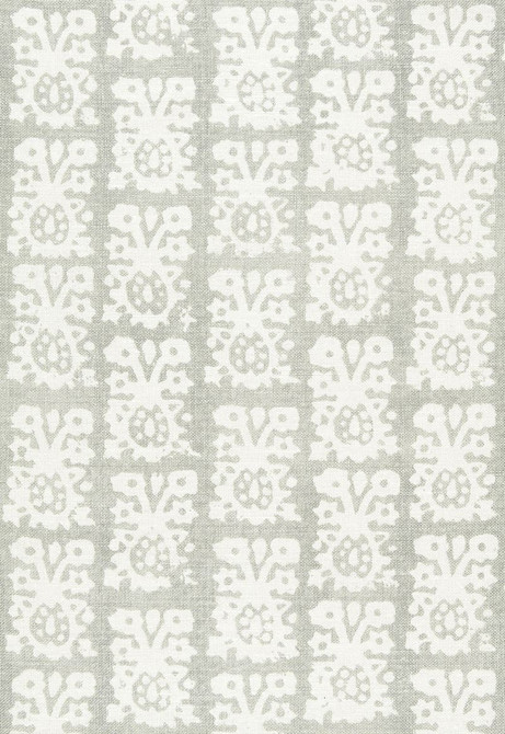 Jakarta Linen Print Slate 174632 by Schumacher Designer Fabric Au-Naturel 100% Linen - Horizontal: 26.5 and Vertical: 23.5 53 - Swanky Fabrics -