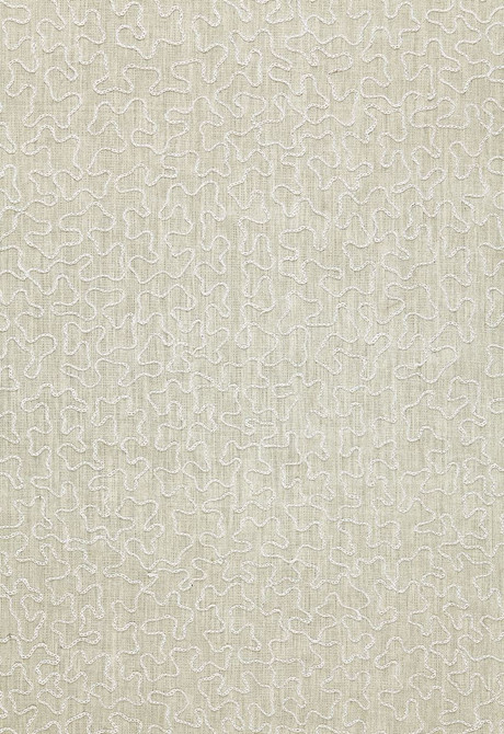 Vermicelli Embroidery Pearl 64673 by Schumacher Designer Fabric Chroma 90% Linen, 10% Cotton Martindale 8,000 Horizontal: - and Vertical: - 53 - Swanky Fabrics -