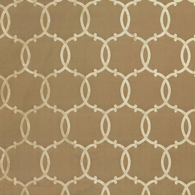 Silk Tracery Mocha 63710 by Schumacher Designer Fabric Modern Glamour 4.62" - Swanky Fabrics -