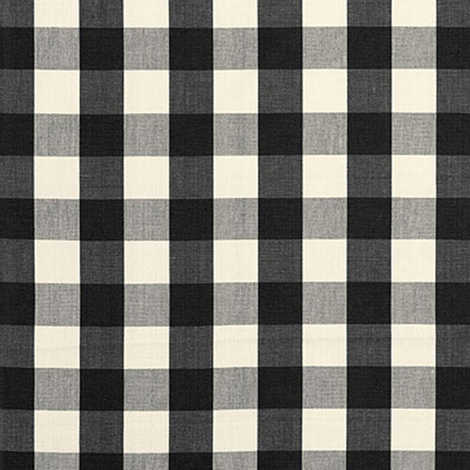 Camden Cotton Check Ebony 63042 by Schumacher Designer Fabric REVISITS OF POPULAR PATTERNS COTTON 100% INDIA MARTINDALE 7,500 </p><p>Repeat: Horizontal: 3" (8CM) and Vertical: 3" (8CM) 54 - Swanky Fabrics -