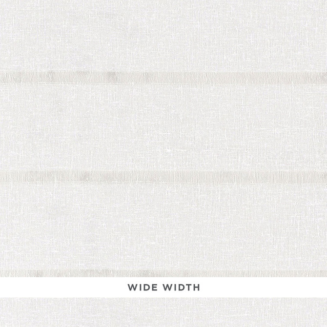 Sophia Sheer Stripe Snow 55880 by Schumacher Designer Fabric ESSENTIALS: SHEERS & CASEMENTS II POLYESTER 80% LINEN 20% SPAIN </p><p>Repeat: Horizontal: and Vertical: 3 7/8" (10CM) 118 - Swanky Fabrics -