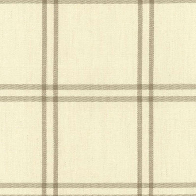 Luberon Plaid Greige 55711 by Schumacher Designer Fabric Matthew Patrick Smyth 5.38" - Swanky Fabrics -
