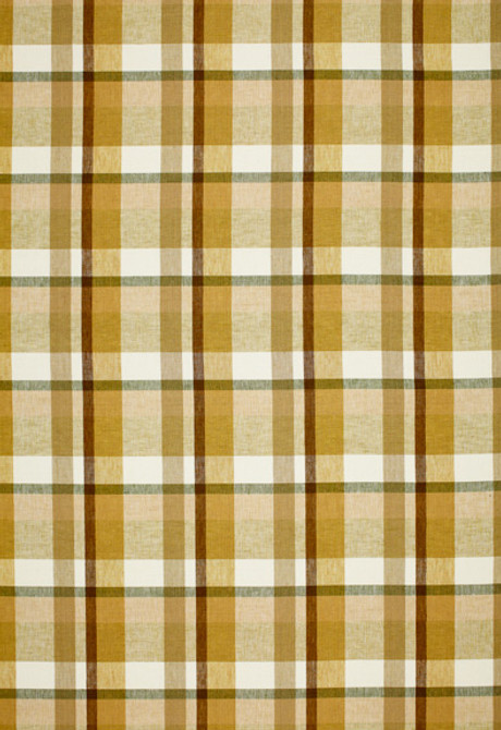 Augusta Linen Plaid Sand Dune 3484001 by Schumacher Designer Fabric Chroma 100% Linen Martindale 16,000 Horizontal: 7 and Vertical: 6.875 54 - Swanky Fabrics -