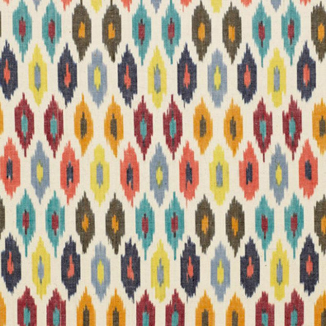 Sunara Ikat Confetti 3471000 by Schumacher Designer Fabric Chroma 6.75" - Swanky Fabrics -