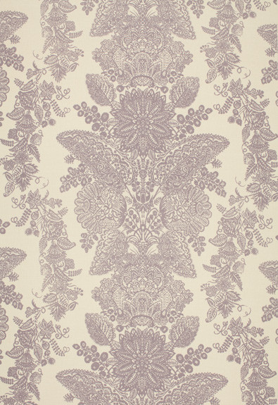 Lace Orchid 2643832 by Schumacher Designer Fabric Exuberant-Prints 58% Linen, 42% Cotton - Horizontal: 23 and Vertical: 27 56 - Swanky Fabrics -