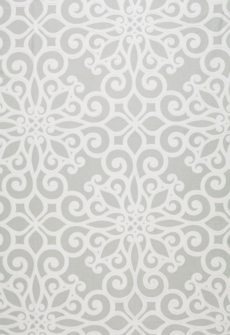 Rosegate Embroidered Print Pumice 174562 by Schumacher Designer Fabric COLLECTION-NAME-TBA-174560 63% Linen, 37% Cotton - Horizontal: 27 and Vertical: 26 54 - Swanky Fabrics -