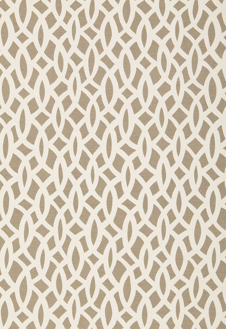 Chain Link Flax 174492 by Schumacher Designer Fabric Tessera 100% Cotton - Horizontal: 6.75 and Vertical: 18 54 - Swanky Fabrics -