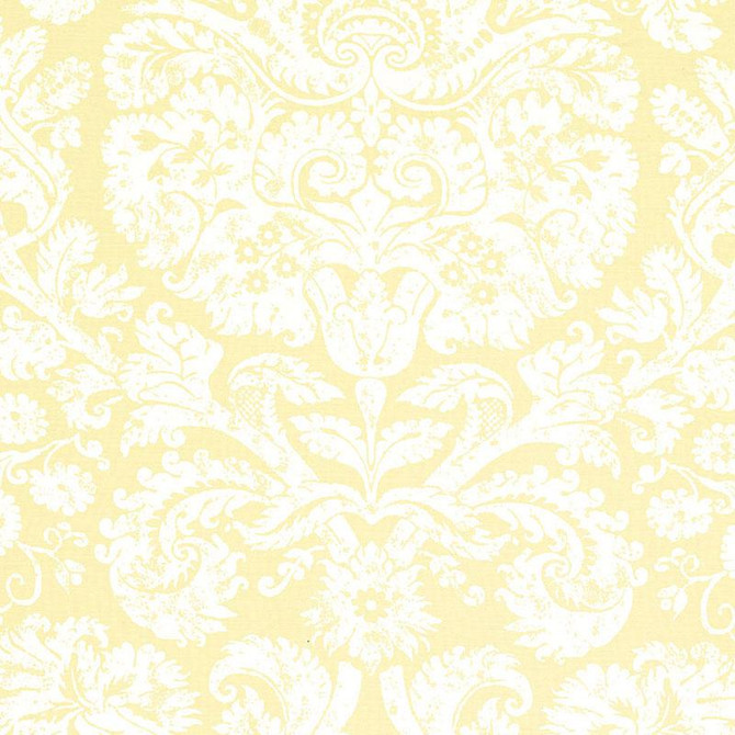 Barresa Damask Maize 174130 by Schumacher Designer Fabric Classic Prints 27.0" - Swanky Fabrics -