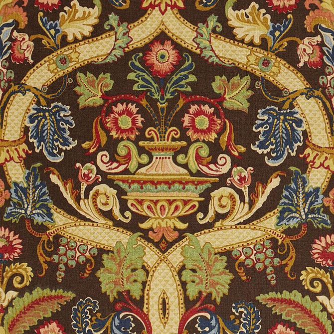 Fontenay Vase Document 173323 by Schumacher Designer Fabric Classic Prints 27.0" - Swanky Fabrics -