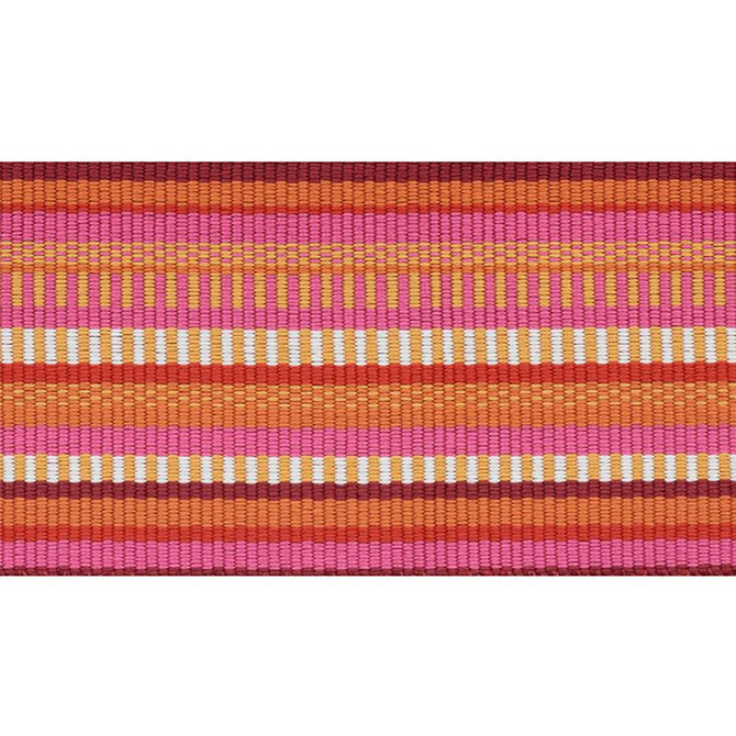 Primavera Tape Wide Berry 75993 by Schumacher Designer Trim Indoor/Outdoor Prints & Wovens Iii - Swanky Fabrics -
