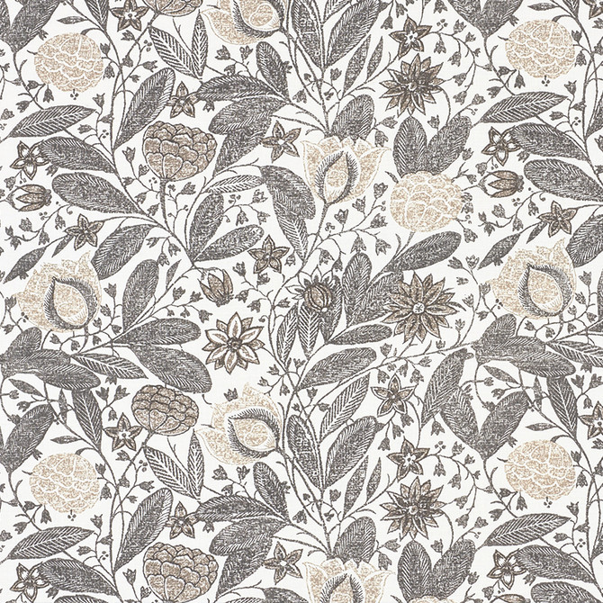 Gloria Grisaille 176840 by Schumacher Designer Fabric Vogue-Living 90% Linen, 10% Nylon - Horizontal: 18 and Vertical: 16 54 - Swanky Fabrics -