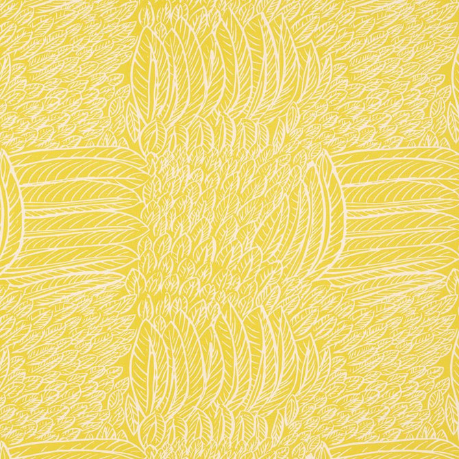 Featherfest Citron 176231 by Schumacher Designer Fabric Good-Vibrations 55% Linen, 45% Cotton Wyzenbeek 15,000 Horizontal: 26.75 and Vertical: 24.75 53 - Swanky Fabrics -