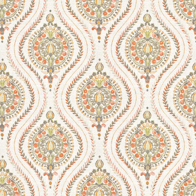 Makossa 2 Russet by Stout Fabric Stout Fabric Makossa 2 RussetFabric RAINBOW LIBRARY SUNSET/SPICE 45%SVI 55%LIN CHINA </p><p>Repeat: H: 13.500, V: 13.500 55 in - Fabric Carolina -