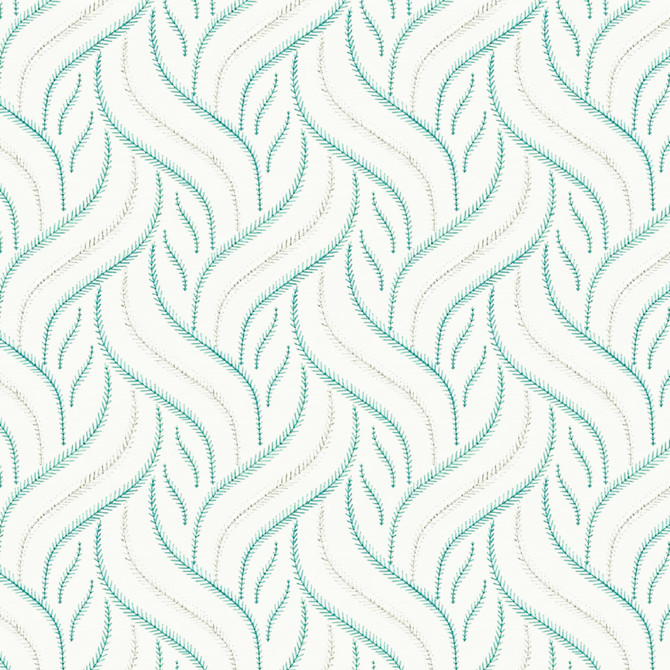 Nero 1 Aqua by Stout Designer Fabric COMFORTABLE LIVING LAGOON/TEAL 100%COT %BEMB INDIA WYZENBEEK 6 000 DOUBLE RUB WEAR TEST (LIGHT DUTY) Horizontal: 6.25 and Vertical: 5 51 in - Swanky Fabrics -
